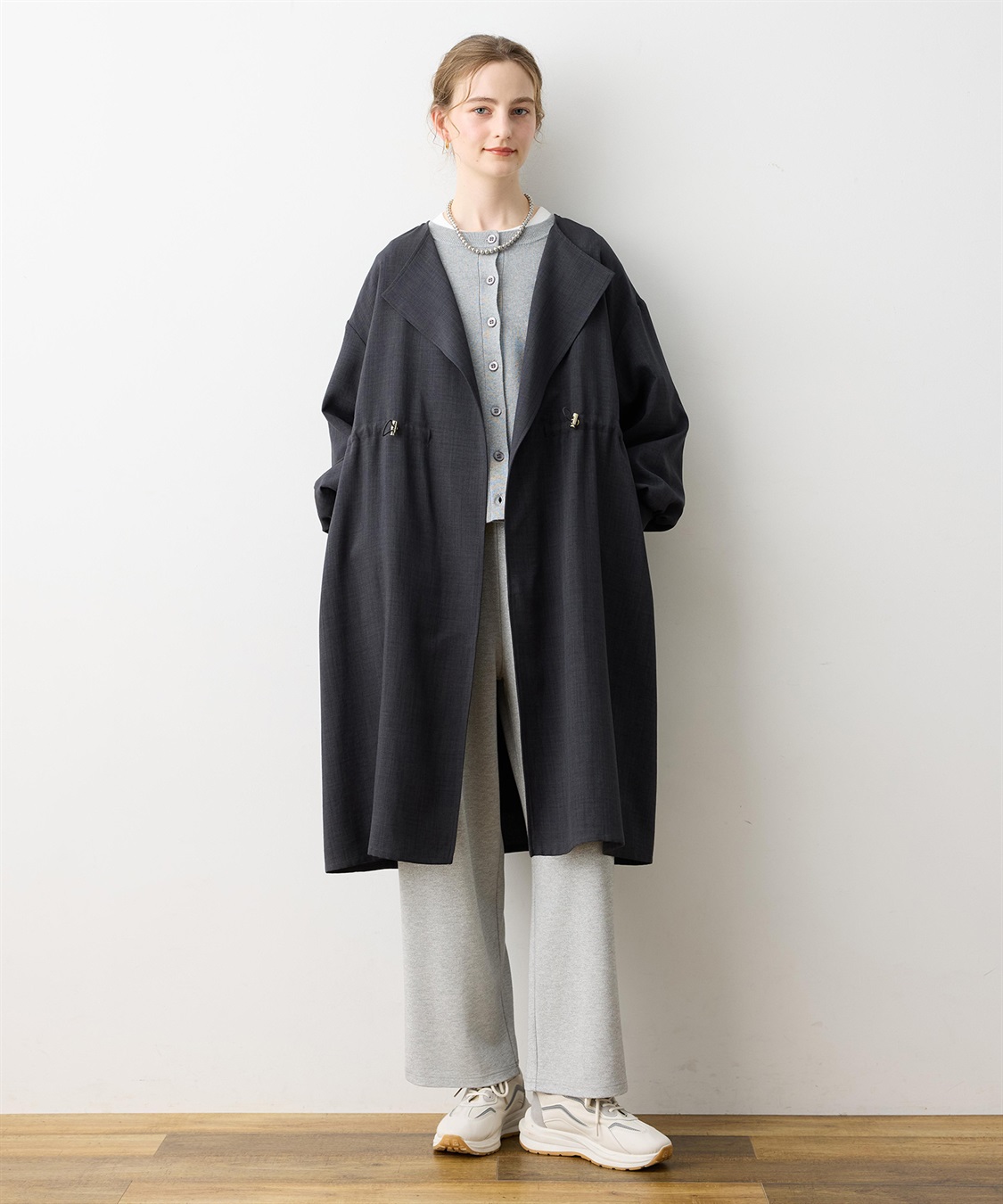 LE SOUK HOLIDAY 【WEB限定】リネンライクガウンロングコート_sub_5
