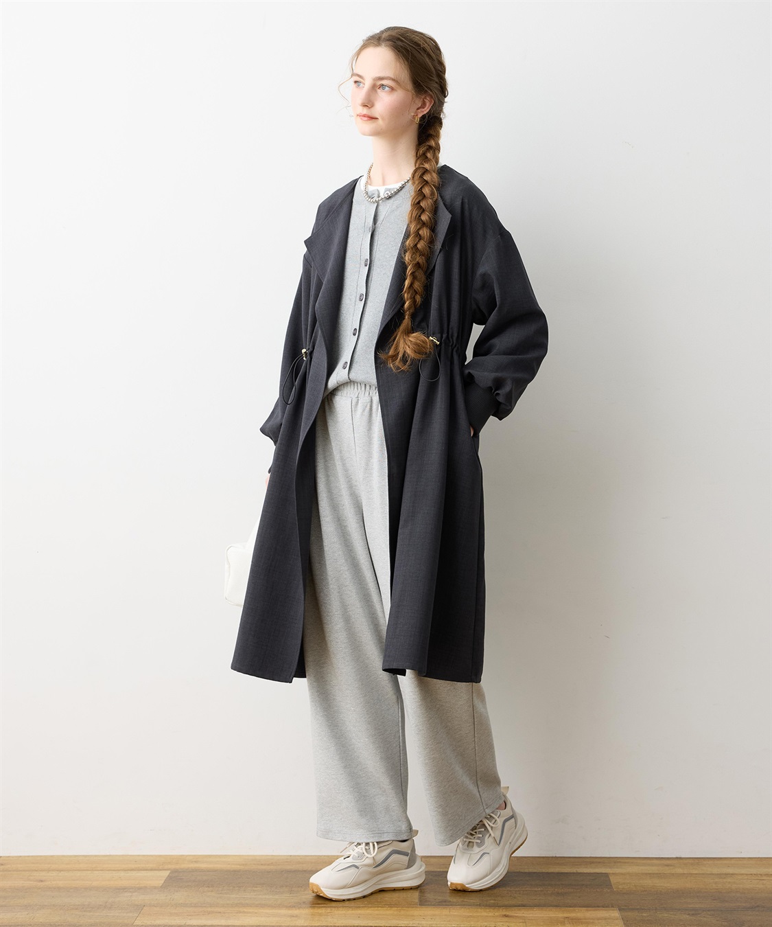 LE SOUK HOLIDAY 【WEB限定】リネンライクガウンロングコート_sub_6