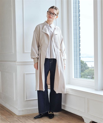 LE SOUK HOLIDAY 【WEB限定】リネンライクガウンロングコート_subthumb_7