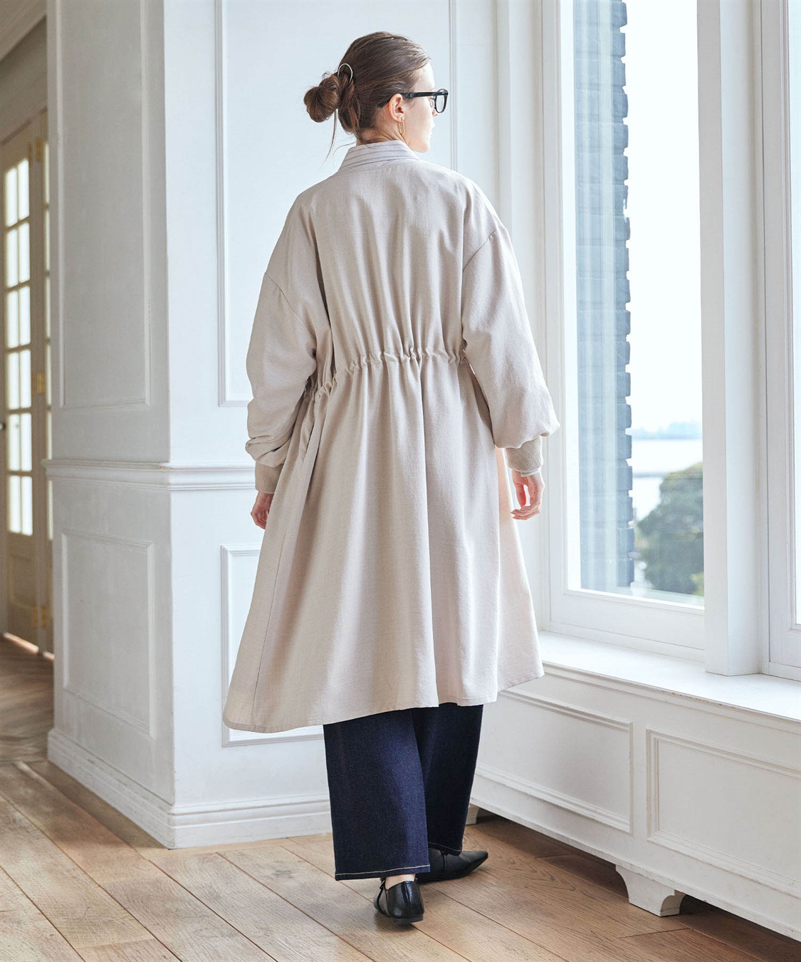 LE SOUK HOLIDAY 【WEB限定】リネンライクガウンロングコート_sub_10