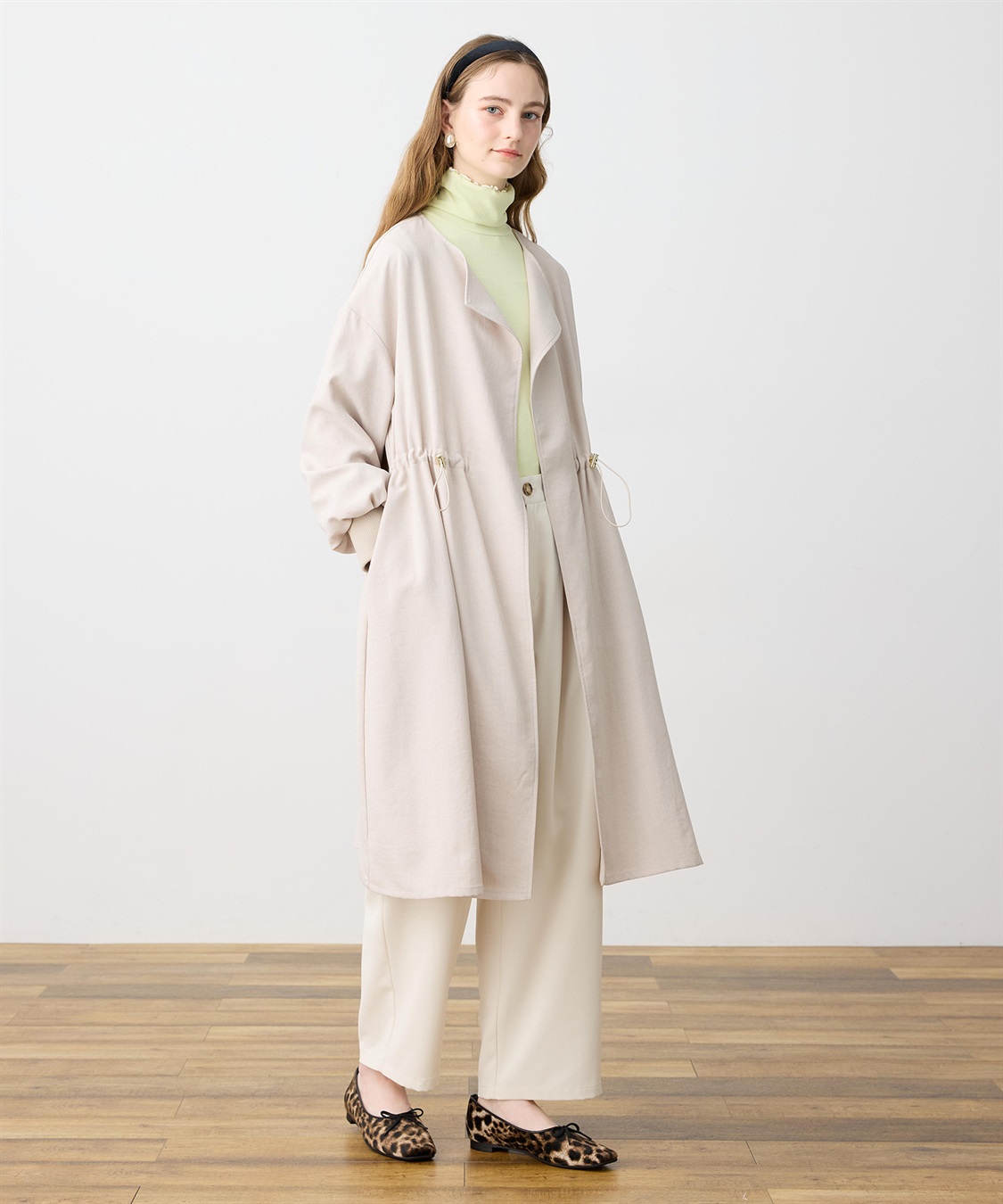 LE SOUK HOLIDAY 【WEB限定】リネンライクガウンロングコート_sub_12