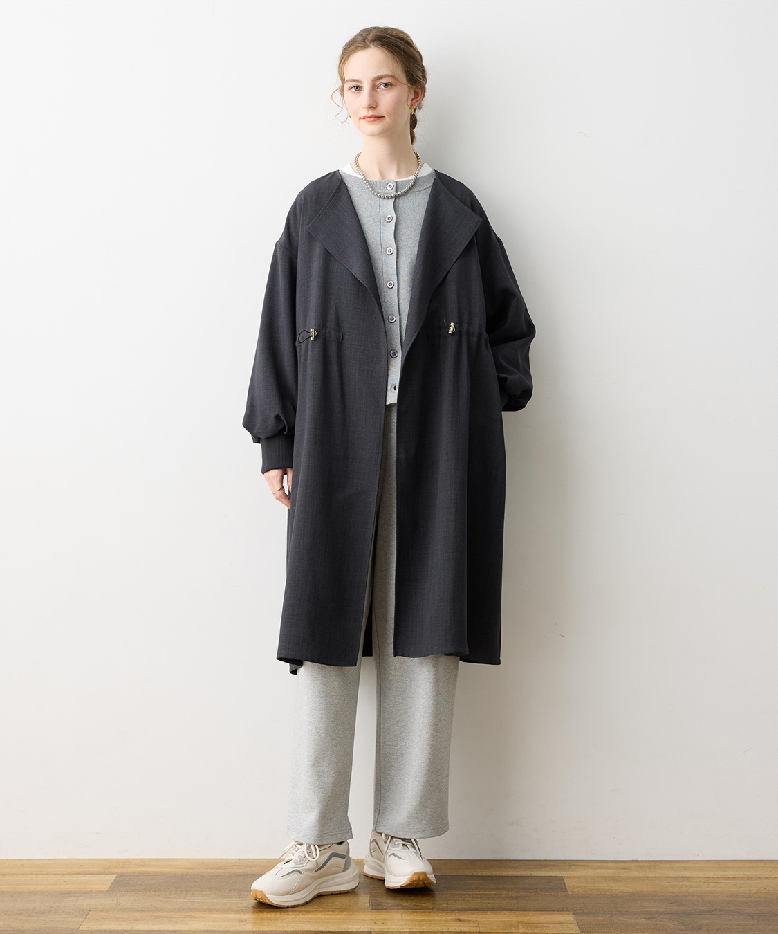 LE SOUK HOLIDAY 【WEB限定】リネンライクガウンロングコート_sub_14