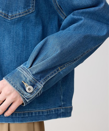 LE SOUK HOLIDAY ストレッチノーカラーデニムジャケット_subthumb_18