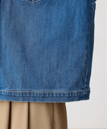 LE SOUK HOLIDAY ストレッチノーカラーデニムジャケット_subthumb_19