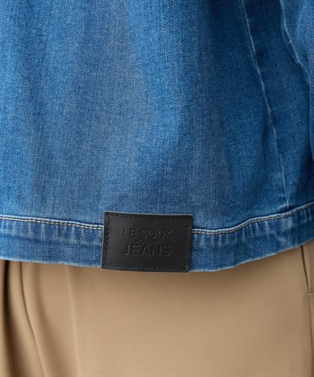 LE SOUK HOLIDAY ストレッチノーカラーデニムジャケット_subthumb_20