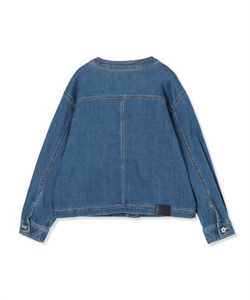 LE SOUK HOLIDAY ストレッチノーカラーデニムジャケット_subthumb_22