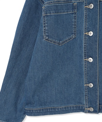 LE SOUK HOLIDAY ストレッチノーカラーデニムジャケット_subthumb_24