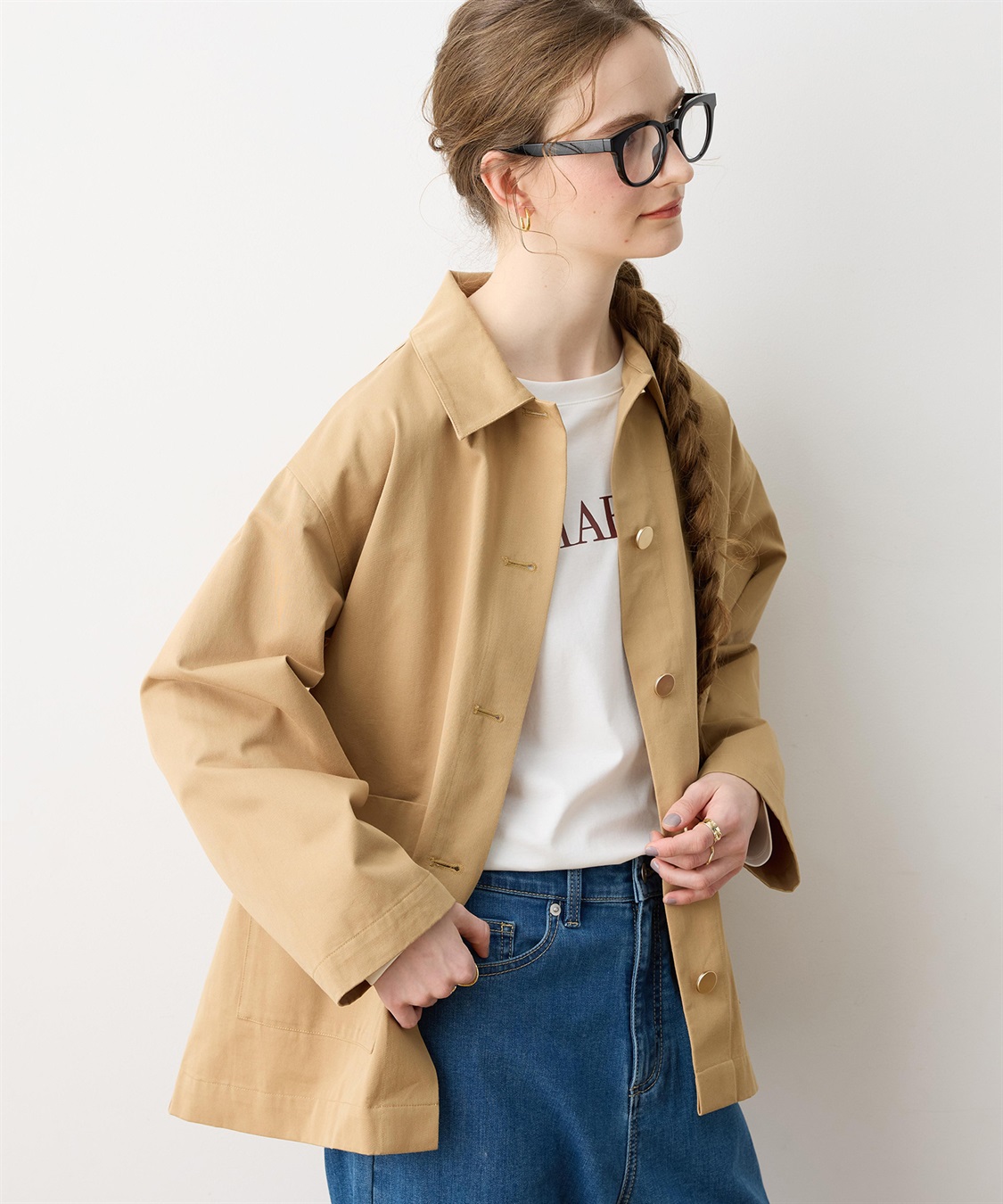 LE SOUK HOLIDAY 金ボタンカバーオールジャケット_sub_2
