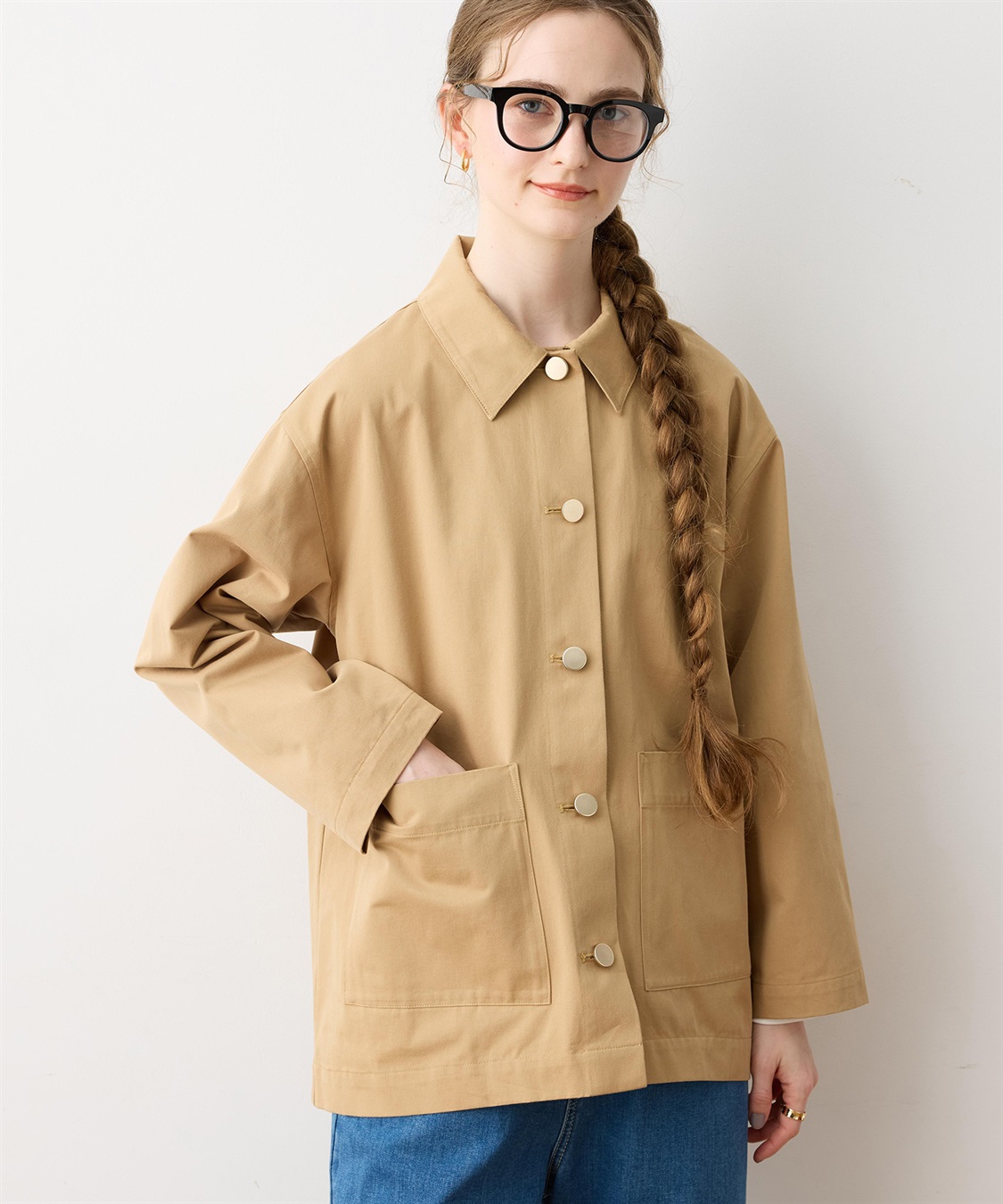 LE SOUK HOLIDAY 金ボタンカバーオールジャケット_sub_3