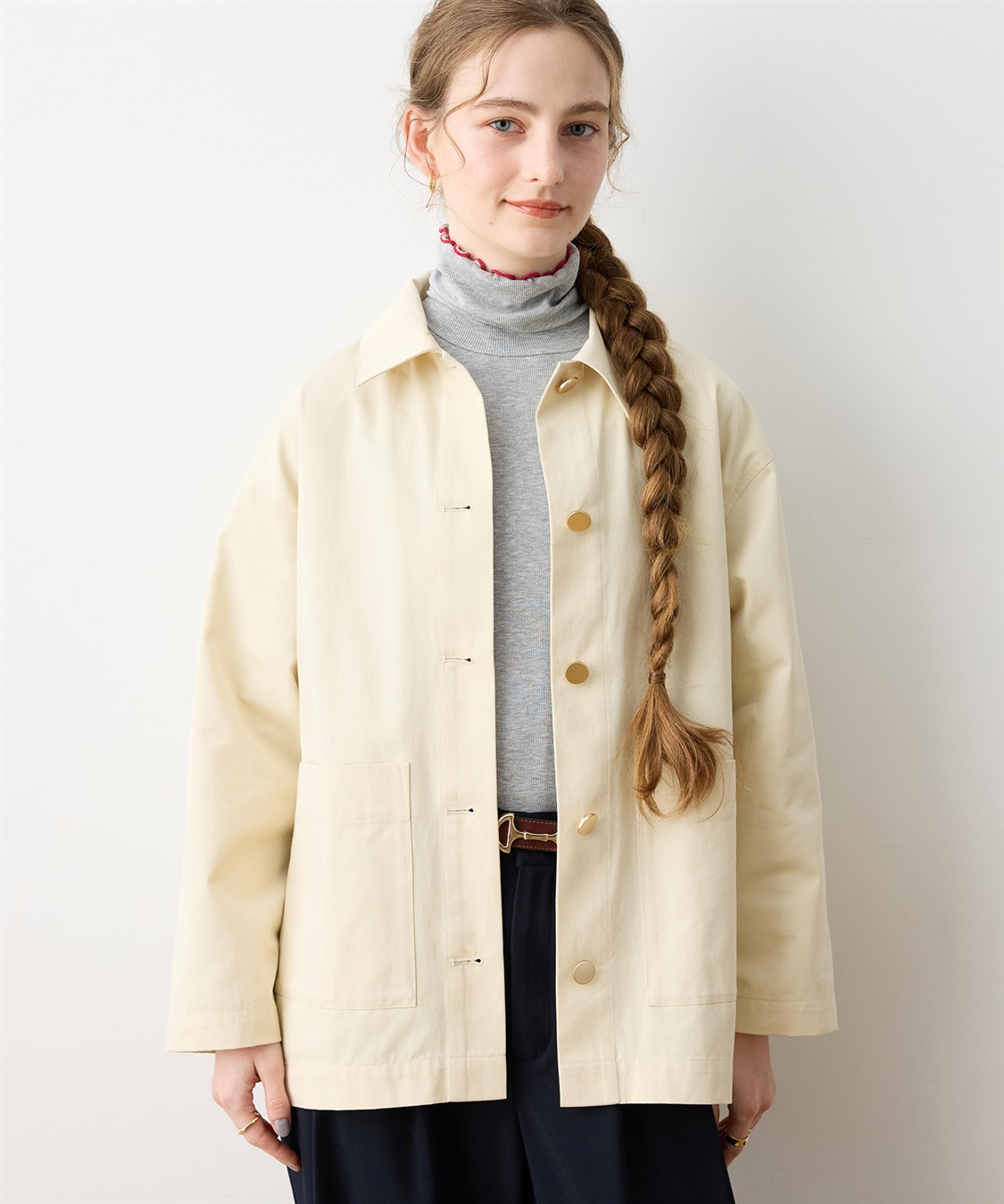 LE SOUK HOLIDAY 金ボタンカバーオールジャケット_sub_7