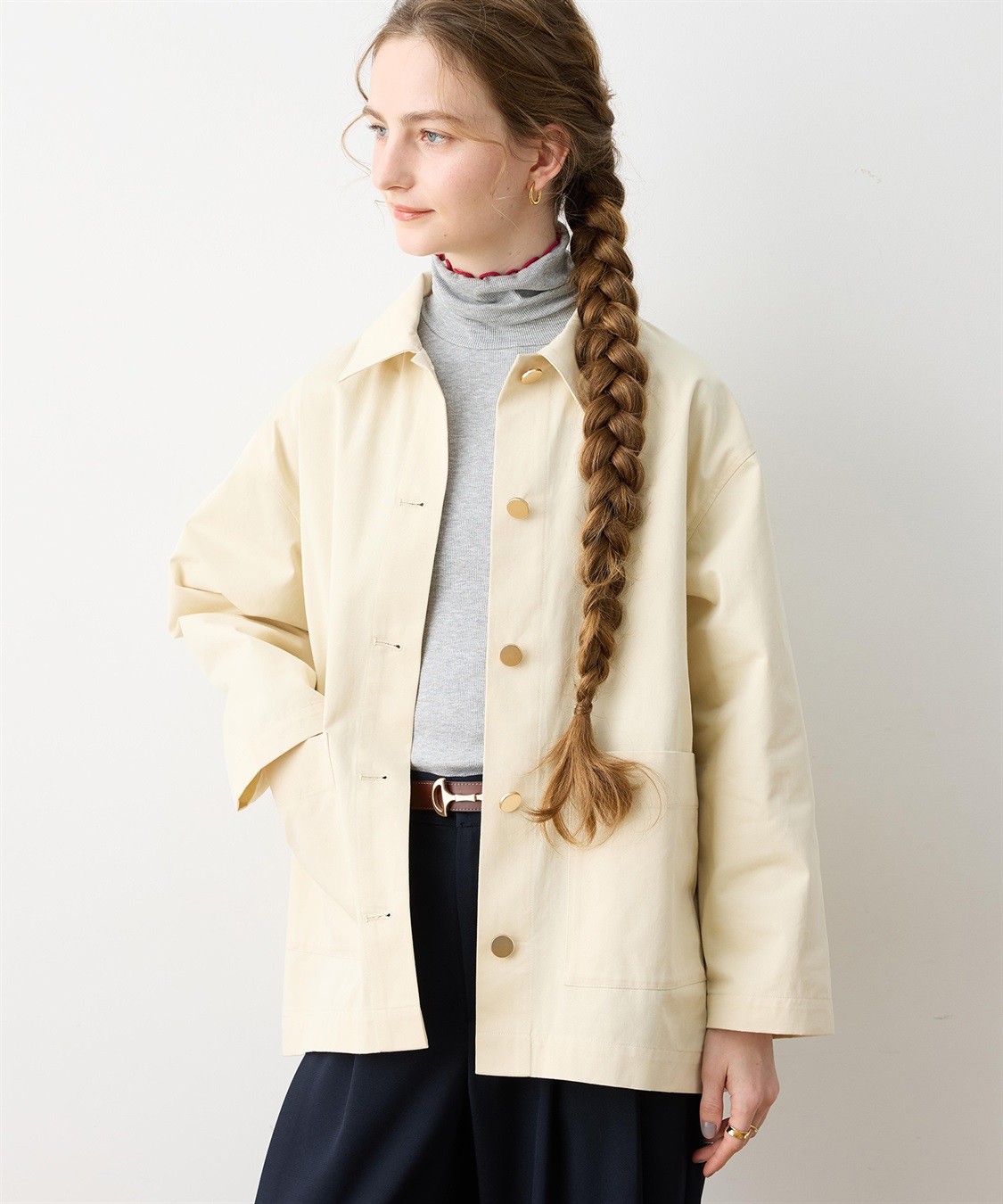 LE SOUK HOLIDAY 金ボタンカバーオールジャケット_sub_9