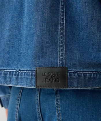 LE SOUK HOLIDAY ノーカラーストレッチデニムジャケット_subthumb_22