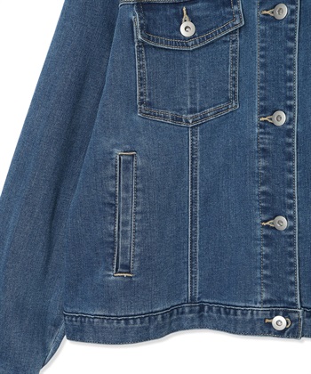 LE SOUK HOLIDAY ノーカラーストレッチデニムジャケット_subthumb_26