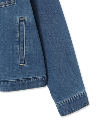 LE SOUK HOLIDAY ノーカラーストレッチデニムジャケット_subthumb_27