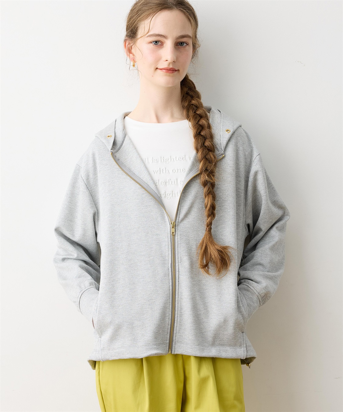 LE SOUK HOLIDAY ドロストジップパーカー_sub_2