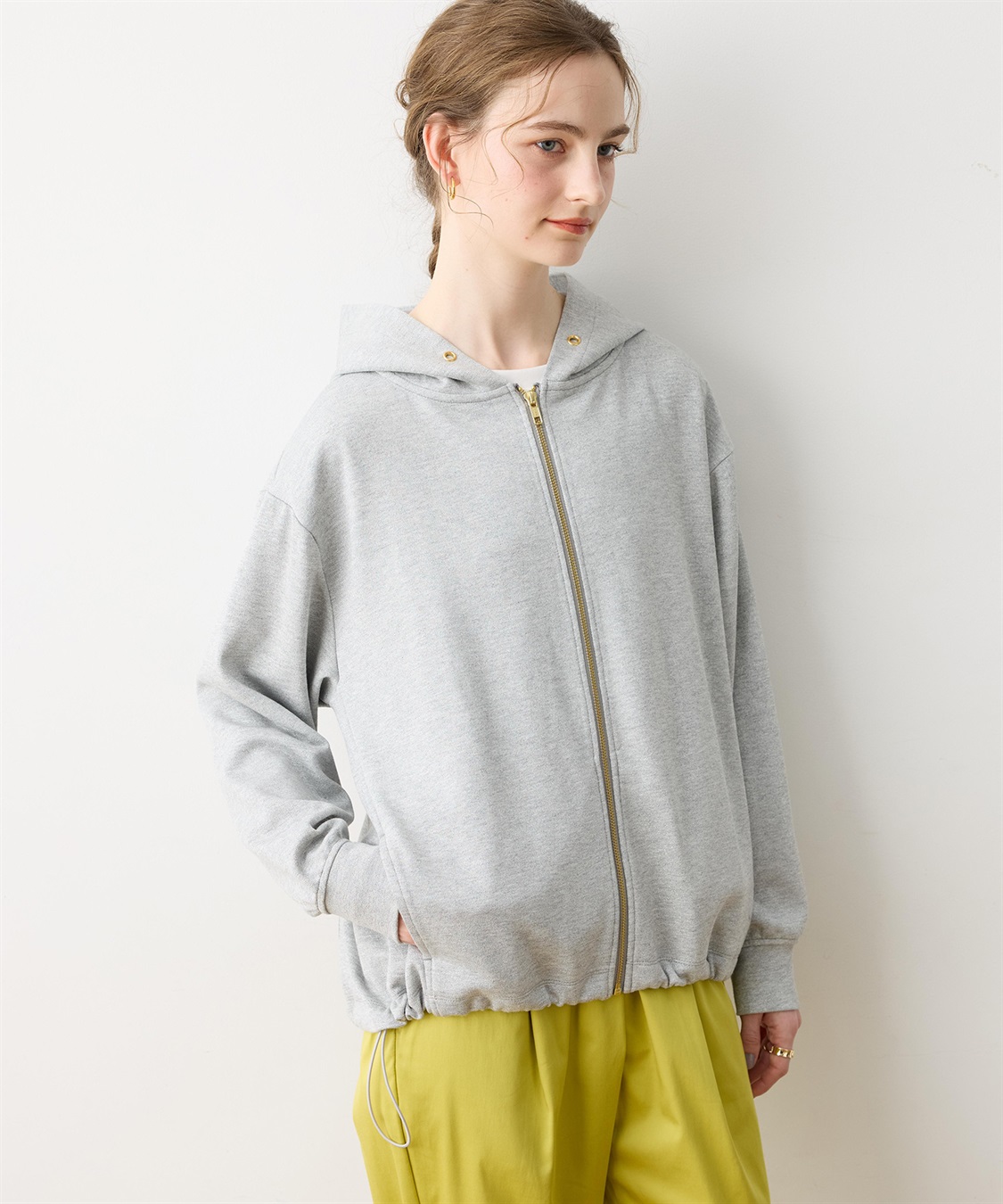 LE SOUK HOLIDAY ドロストジップパーカー_sub_5