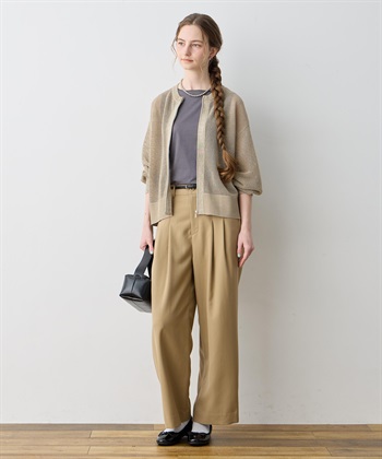 LE SOUK HOLIDAY ラメメッシュジップアップブルゾン【ハンドウォッシャブル】_subthumb_12