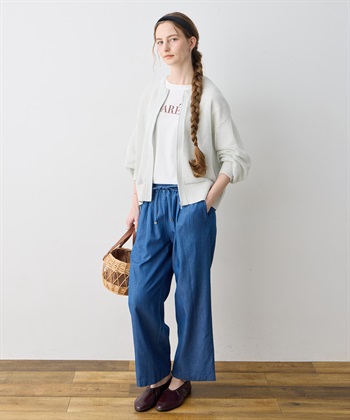 LE SOUK HOLIDAY ラメメッシュジップアップブルゾン【ハンドウォッシャブル】_subthumb_16