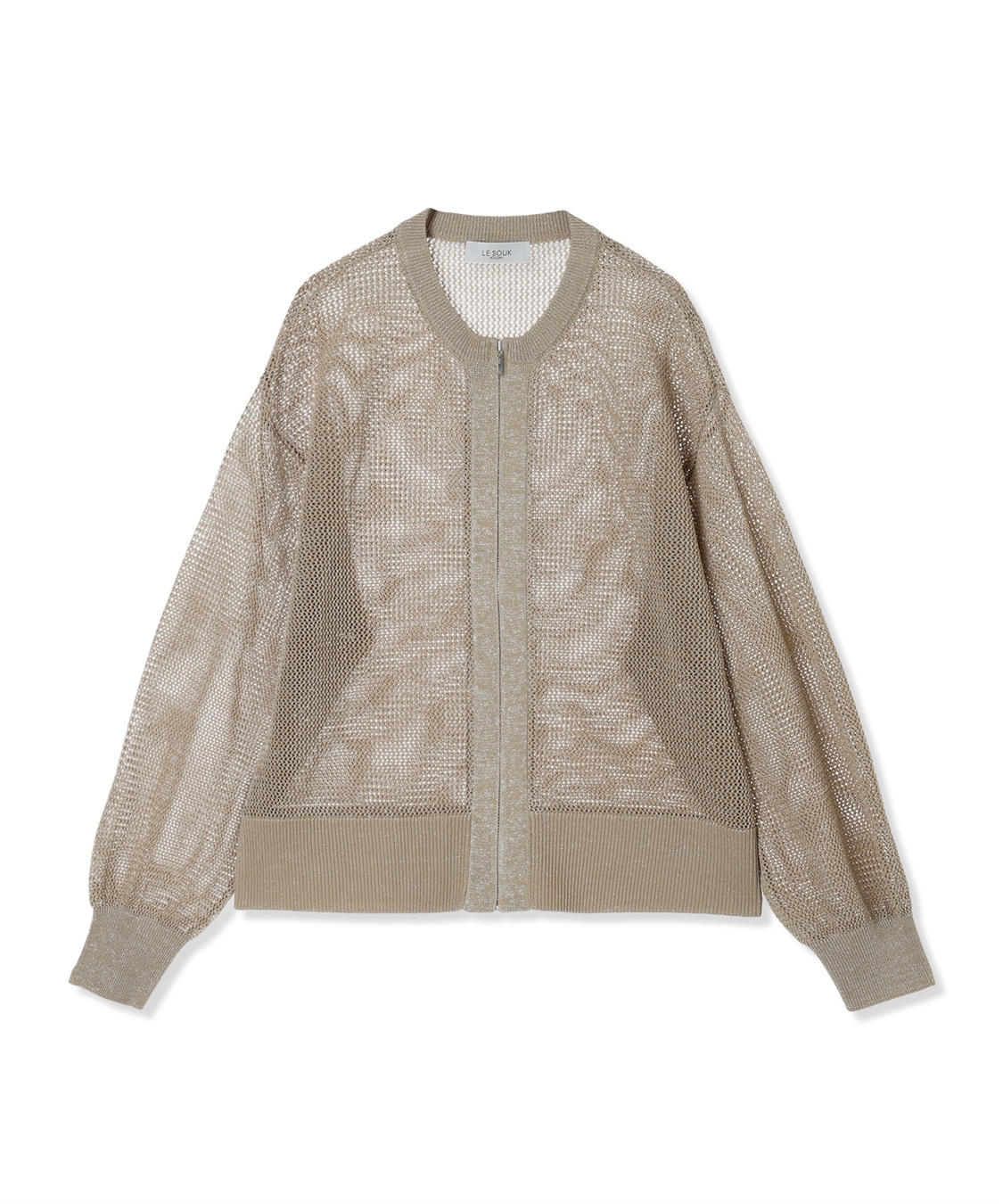 LE SOUK HOLIDAY ラメメッシュジップアップブルゾン【ハンドウォッシャブル】_sub_27