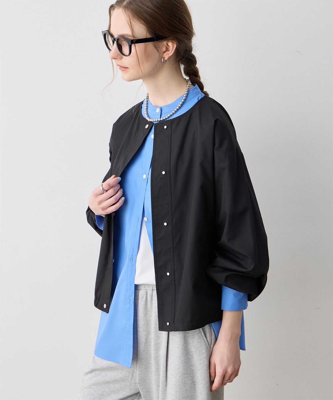 LE SOUK HOLIDAY ストライプブルゾン_sub_2