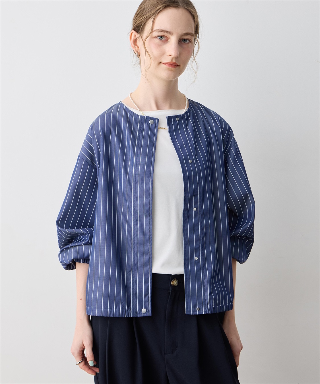 LE SOUK HOLIDAY ストライプブルゾン_sub_9