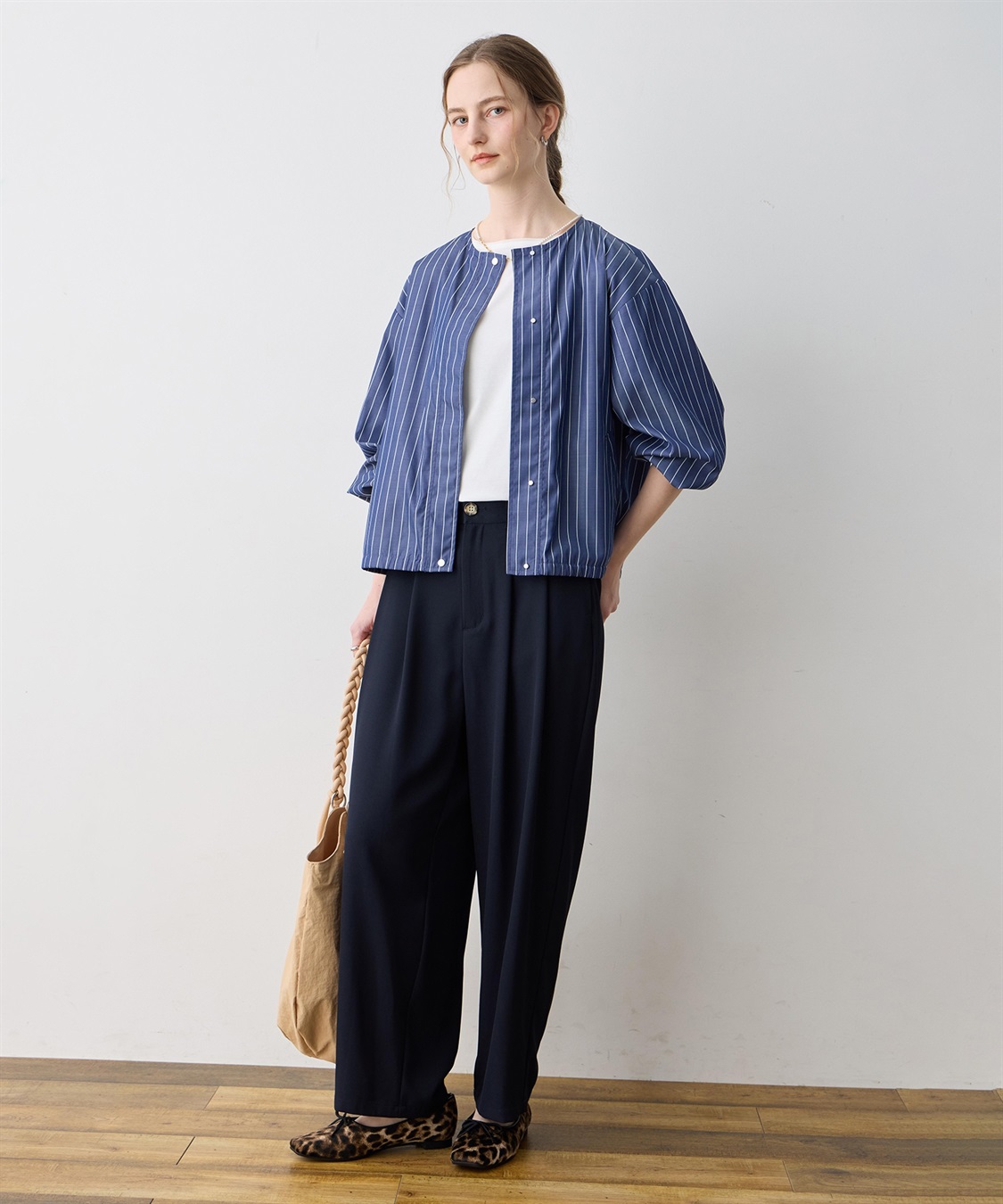 LE SOUK HOLIDAY ストライプブルゾン_sub_14