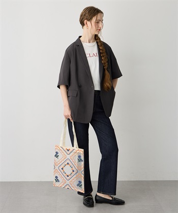 LE SOUK HOLIDAY リネンライクハーフスリーブジャケット【セットアップ対応】_subthumb_14