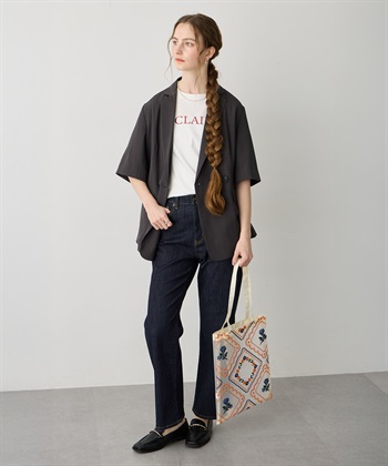 LE SOUK HOLIDAY リネンライクハーフスリーブジャケット【セットアップ対応】_subthumb_16