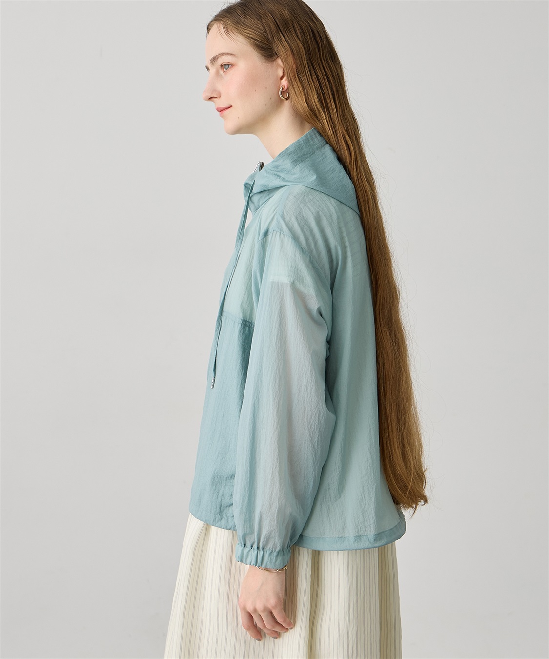 LE SOUK HOLIDAY シアーナイロンジップパーカー【接触冷感・UVカット】_sub_3