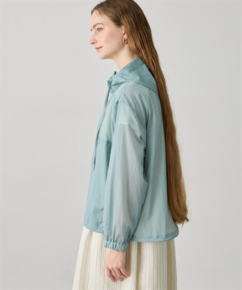 LE SOUK HOLIDAY シアーナイロンジップパーカー【接触冷感・UVカット】_subthumb_3