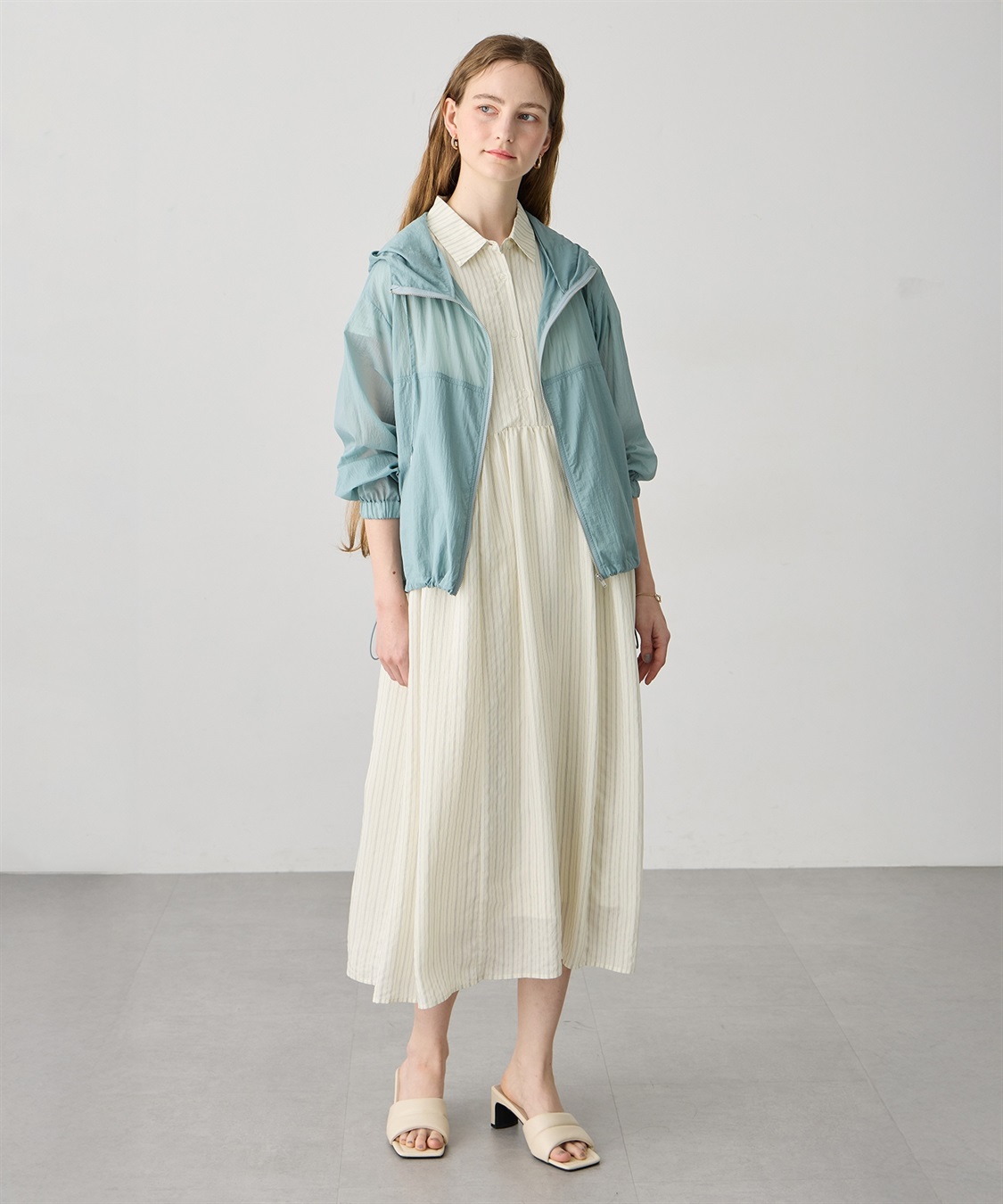 LE SOUK HOLIDAY シアーナイロンジップパーカー【接触冷感・UVカット】_sub_16