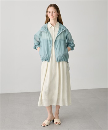 LE SOUK HOLIDAY シアーナイロンジップパーカー【接触冷感・UVカット】_subthumb_17