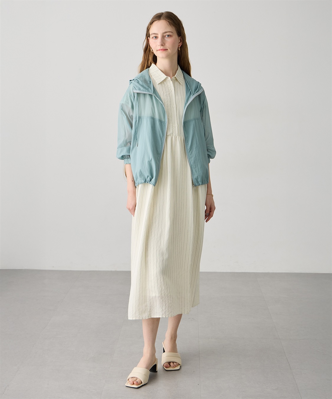 LE SOUK HOLIDAY シアーナイロンジップパーカー【接触冷感・UVカット】_sub_18