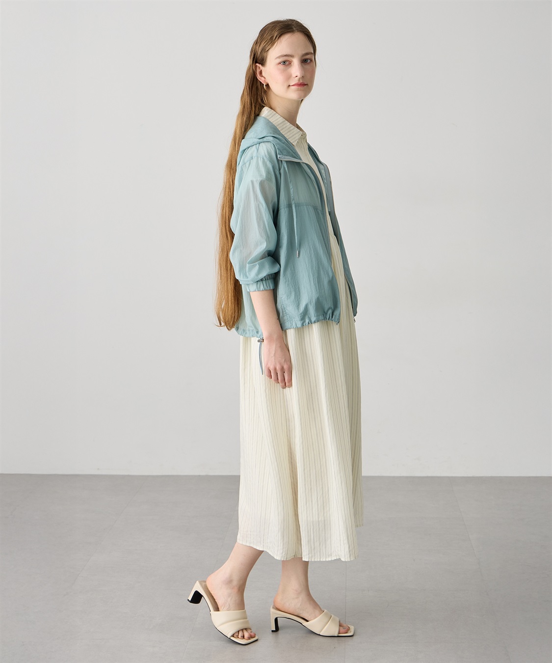 LE SOUK HOLIDAY シアーナイロンジップパーカー【接触冷感・UVカット】_sub_19