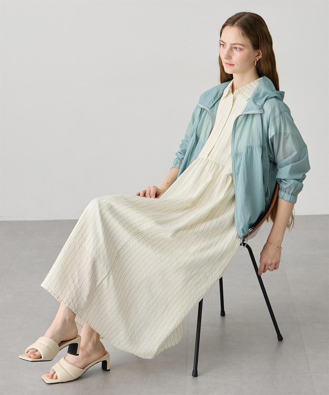 LE SOUK HOLIDAY シアーナイロンジップパーカー【接触冷感・UVカット】_sub_20