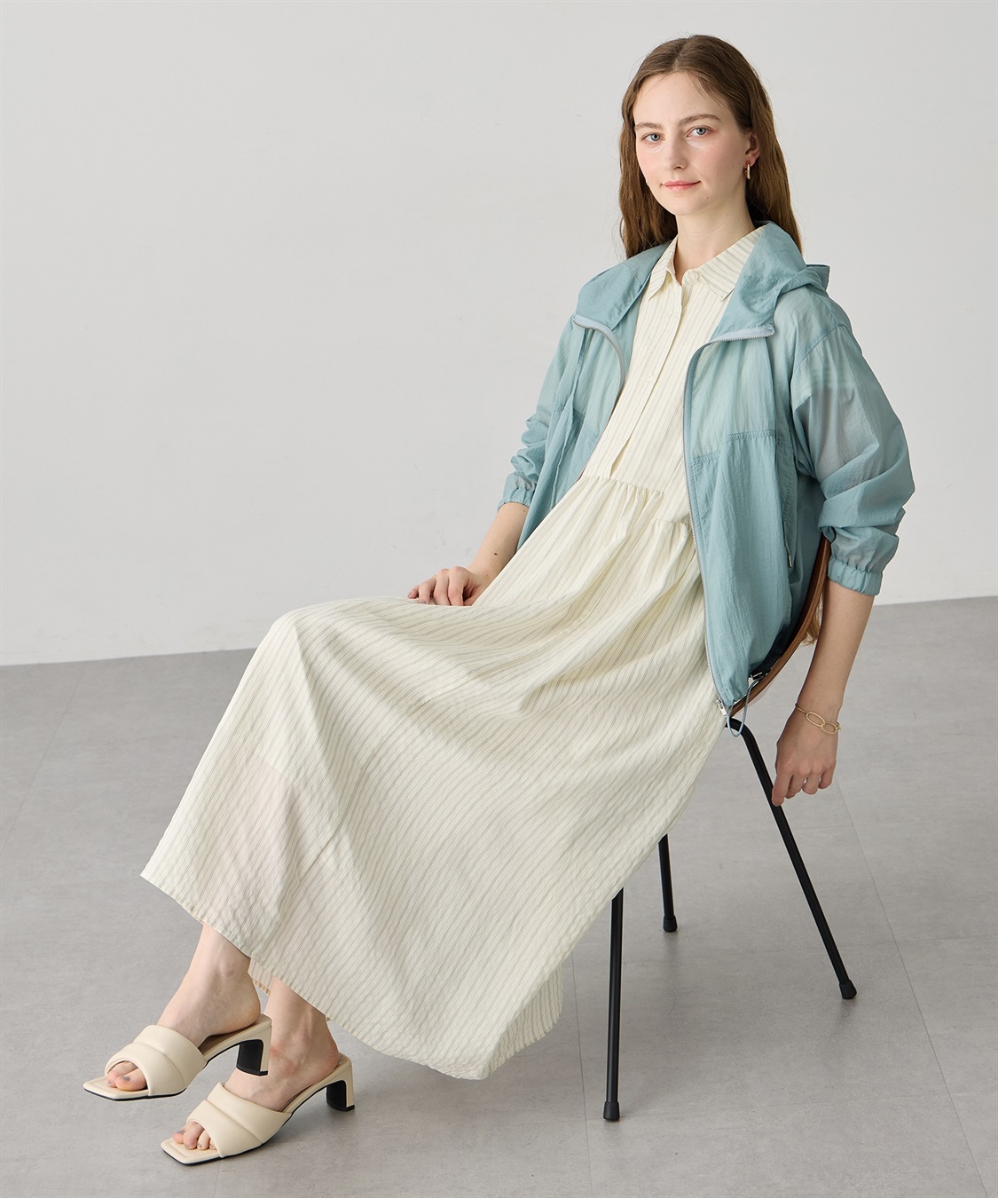 LE SOUK HOLIDAY シアーナイロンジップパーカー【接触冷感・UVカット】_sub_21