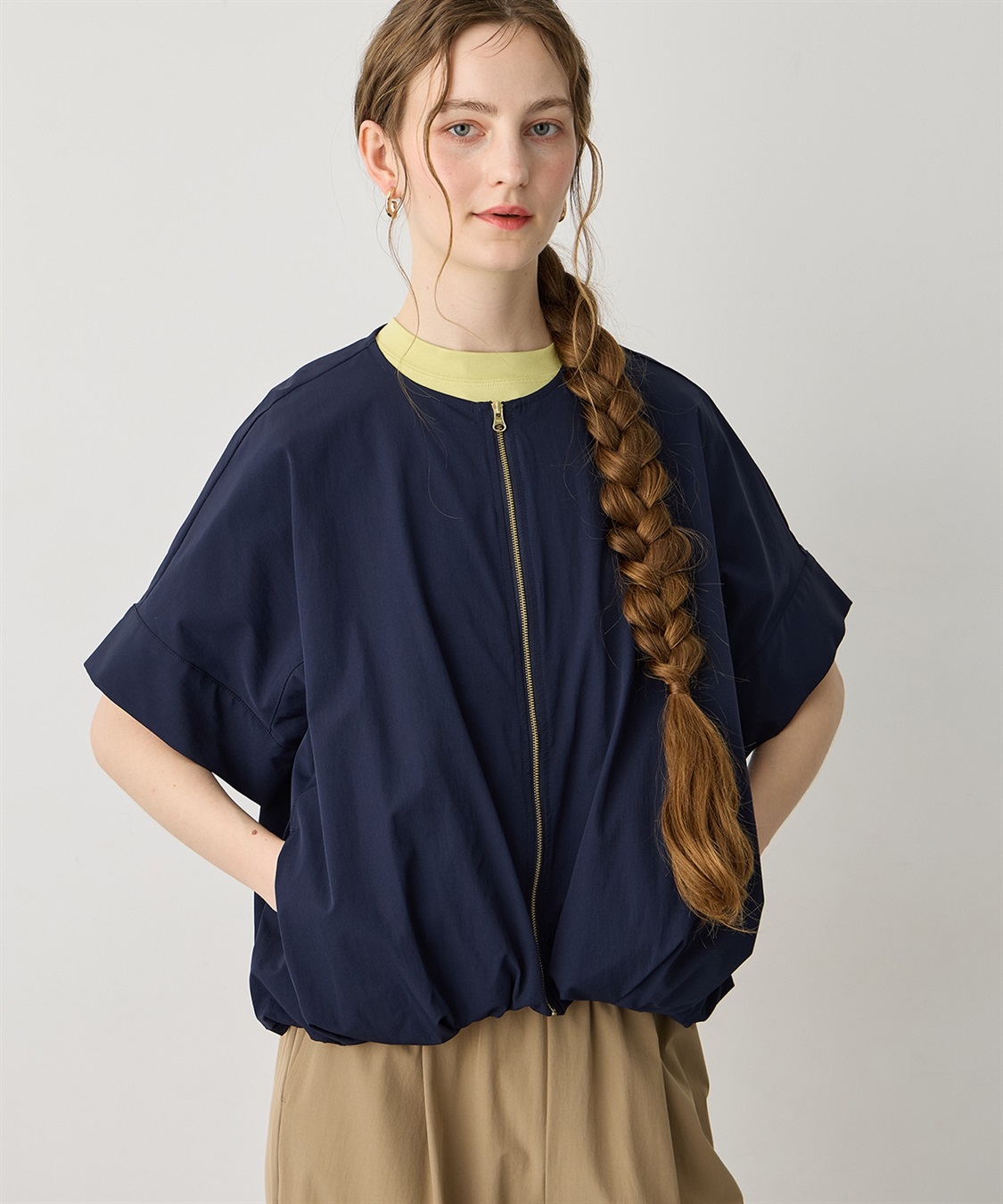 LE SOUK HOLIDAY ナイロンジップアップブルゾン【接触冷感】_sub_6