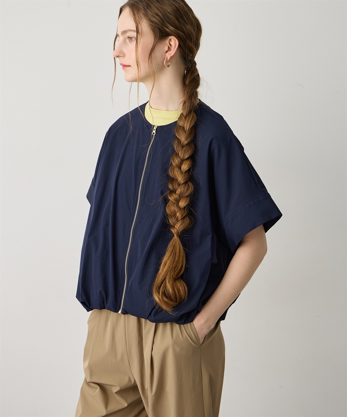 LE SOUK HOLIDAY ナイロンジップアップブルゾン【接触冷感】_sub_8