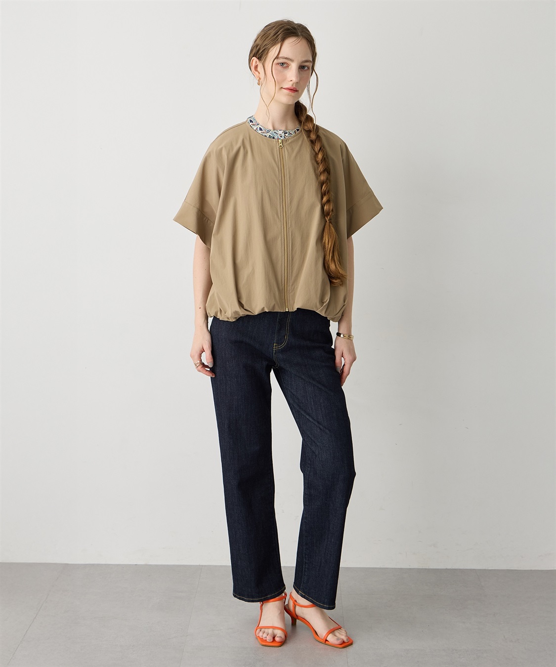 LE SOUK HOLIDAY ナイロンジップアップブルゾン【接触冷感】_sub_14