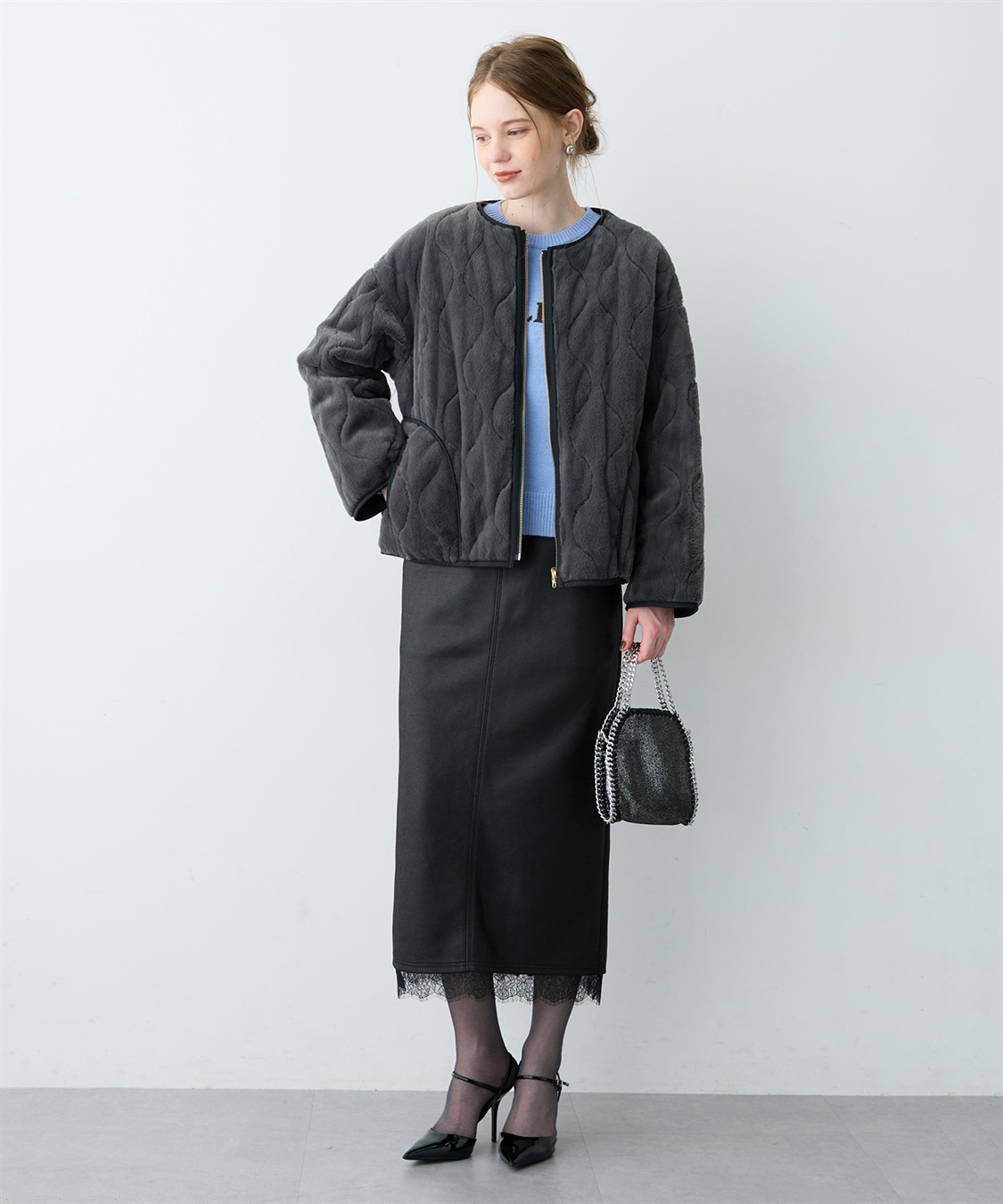 LE SOUK HOLIDAY 【WEB限定】中綿キルティングリバーシブルフェイクファージャケット_sub_19
