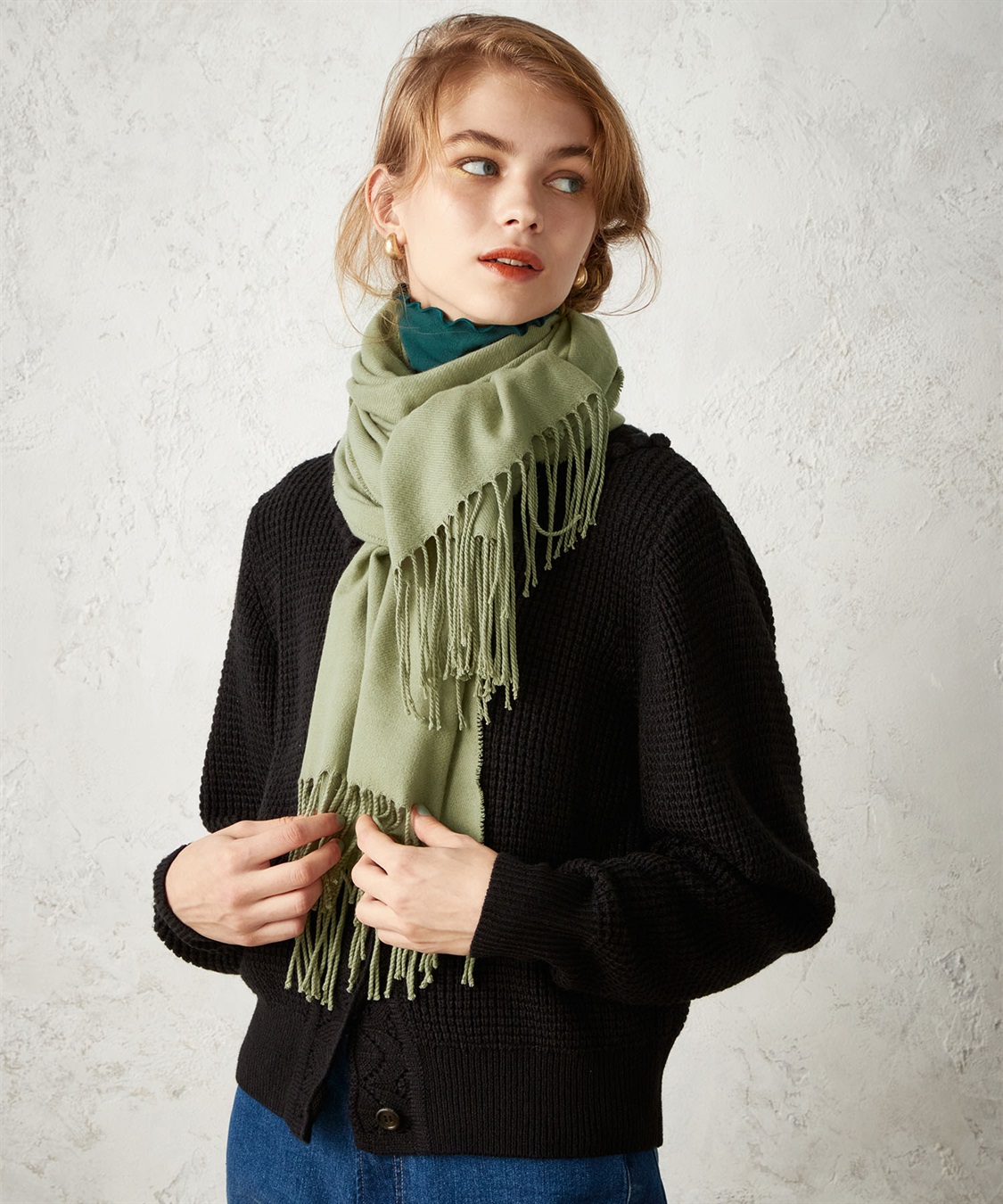 LE SOUK HOLIDAY カシミヤタッチストール_sub_1