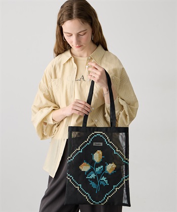 LE SOUK HOLIDAY 【CASSELINI】チュール刺しゅうトートバッグ_subthumb_1