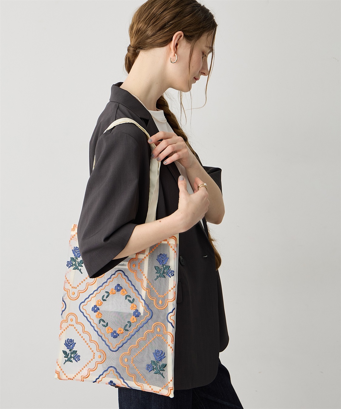 LE SOUK HOLIDAY 【CASSELINI】チュール刺しゅうトートバッグ_sub_3