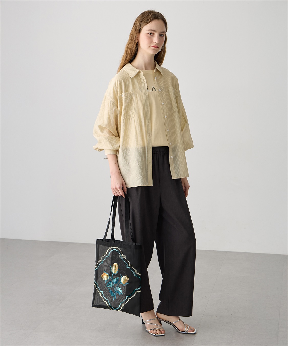 LE SOUK HOLIDAY 【CASSELINI】チュール刺しゅうトートバッグ_sub_11