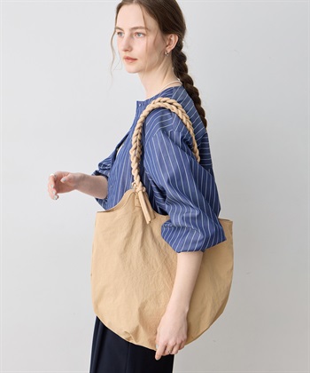 LE SOUK HOLIDAY 編み込みハンドルナイロントートバッグ_subthumb_1