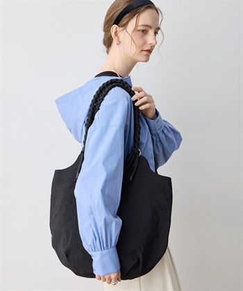 LE SOUK HOLIDAY 編み込みハンドルナイロントートバッグ_subthumb_4