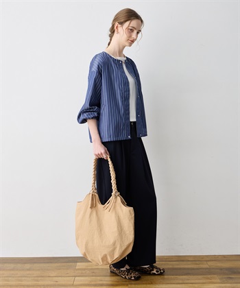 LE SOUK HOLIDAY 編み込みハンドルナイロントートバッグ_subthumb_8