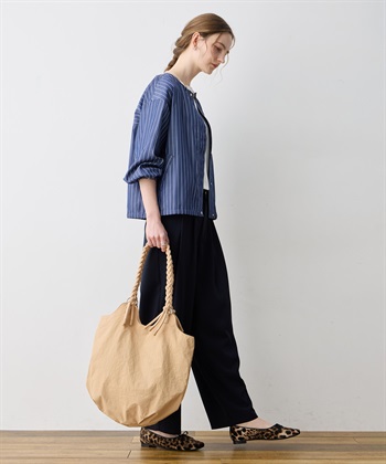 LE SOUK HOLIDAY 編み込みハンドルナイロントートバッグ_subthumb_10