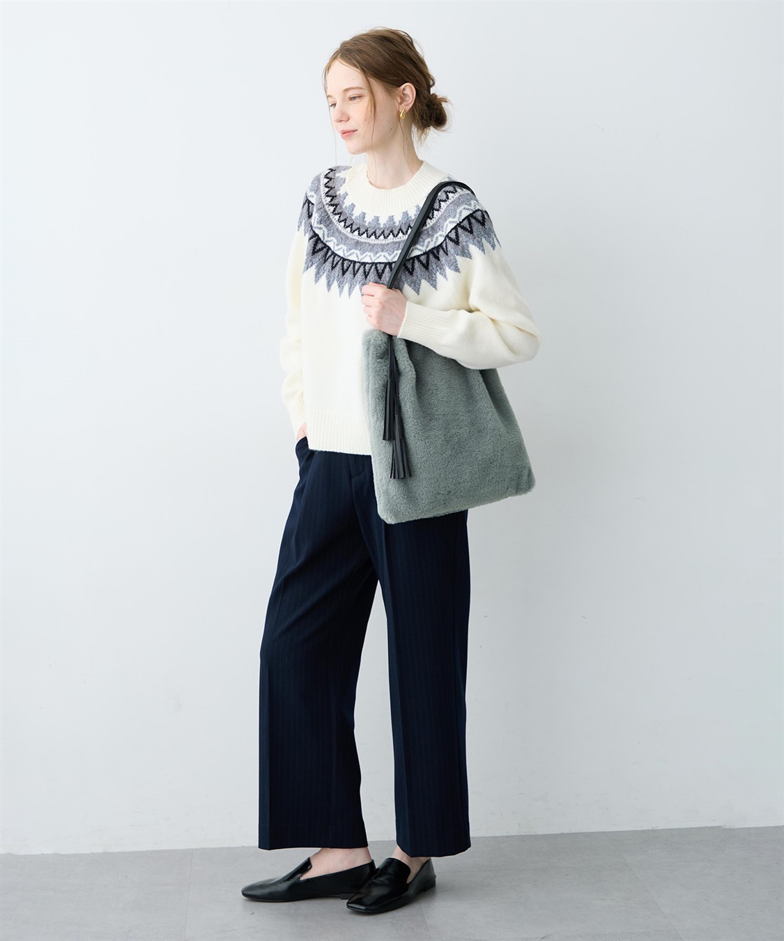 LE SOUK HOLIDAY タッセル付きファートートバッグ_sub_7