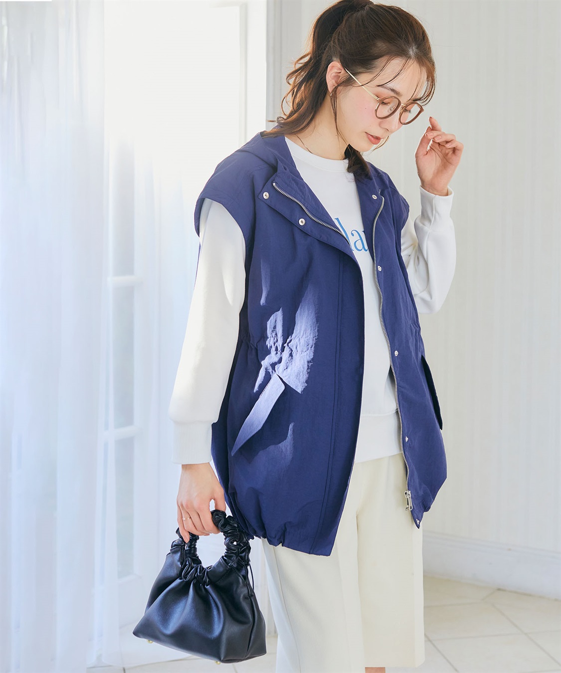 CROSS FUNCTION 【メディア掲載】《撥水・花粉対策》軽tetワークマンパベスト【CF/クロスファンクション】_sub_4